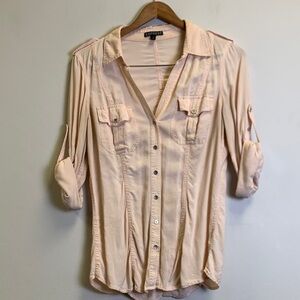 Express Blush Pink Button-Down Shirt